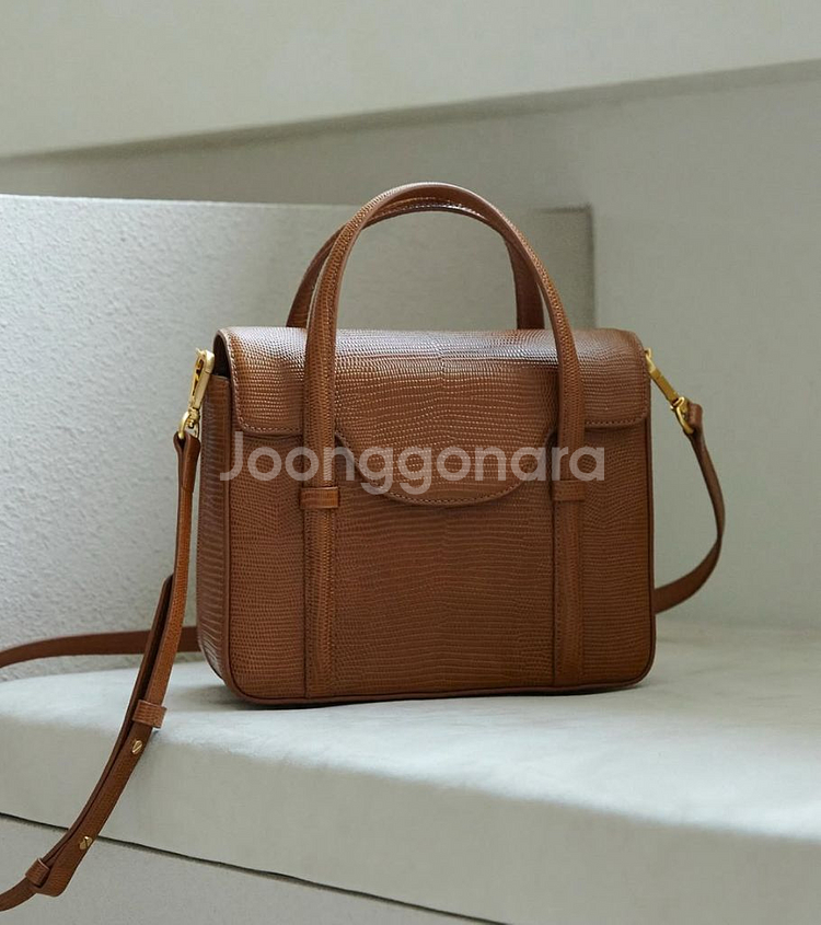 엘로주 elloge 레지나 플립 백 카멜 새상품--1