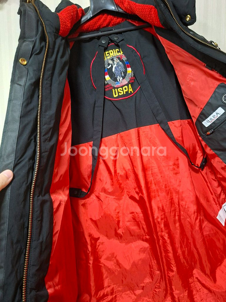 폴로 USPA 구스 롱패딩 여성--2