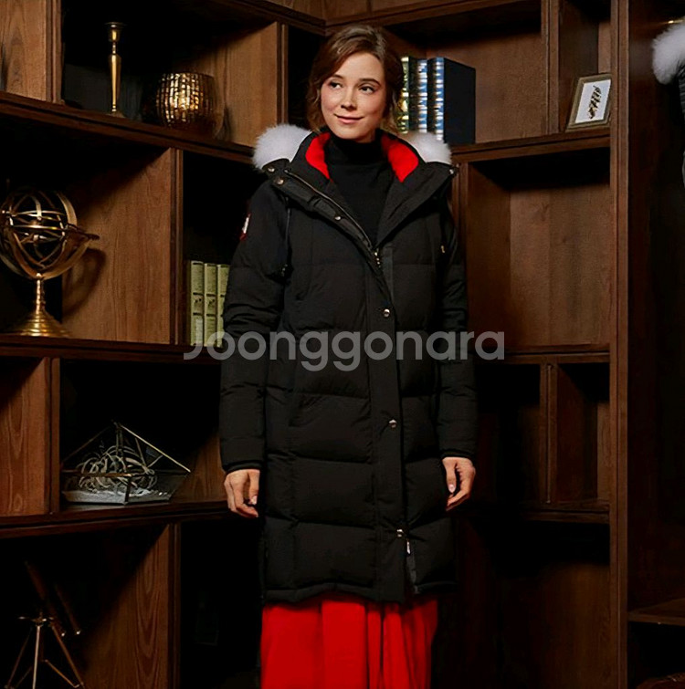 폴로 USPA 구스 롱패딩 여성--5