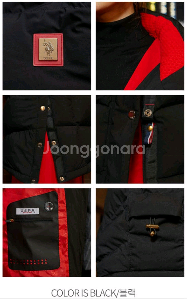 폴로 USPA 구스 롱패딩 여성--7