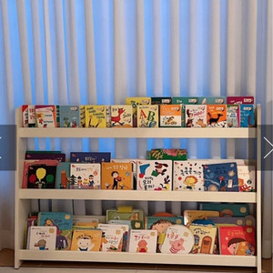 안지가구 전면책장 3단 1200