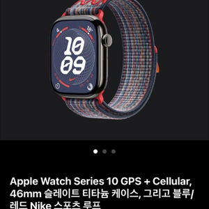 (급처)애플워치 10 46mm 티타늄 슬레이트 블랙 나