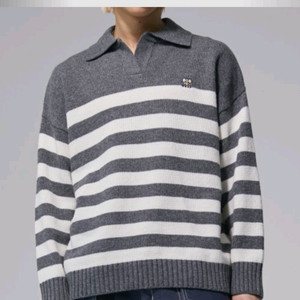 새상품 하츠크루 니트 카라 맨투맨-남녀공용