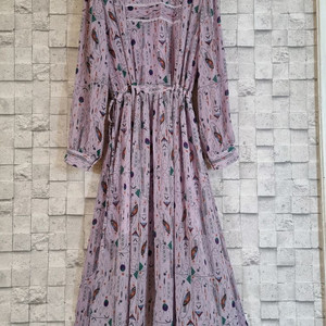 파스텔퍼플 쉬폰 롱원피스