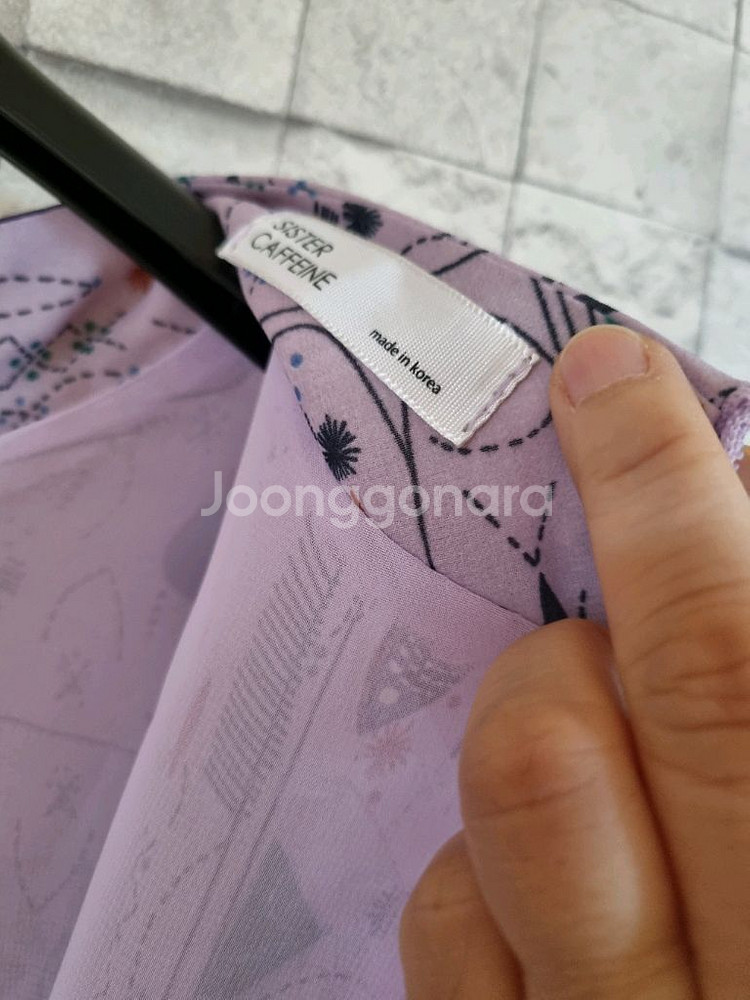 파스텔퍼플 쉬폰 롱원피스--7