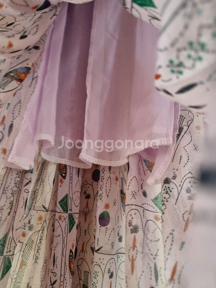 파스텔퍼플 쉬폰 롱원피스--8