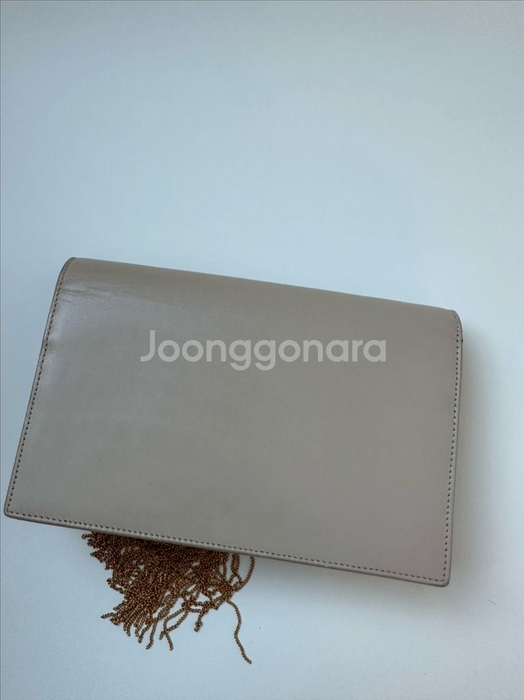 생로랑 케이트 테슬월렛 베이지--6