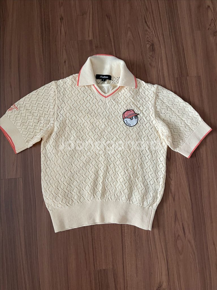 여성 골프 말본 니트티 M--0