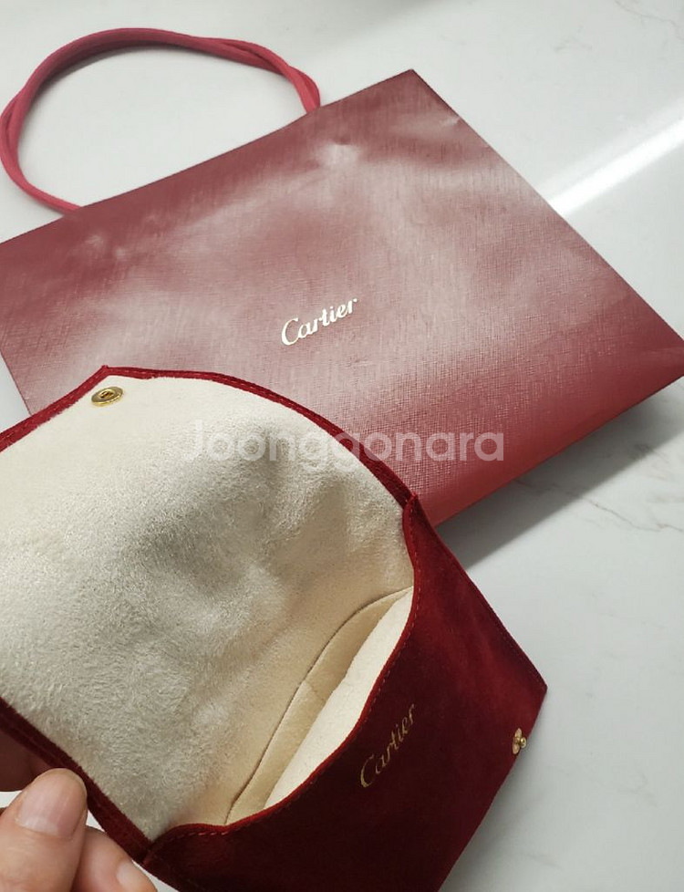 까르띠에 시계 파우치+쇼핑백 새상품--1