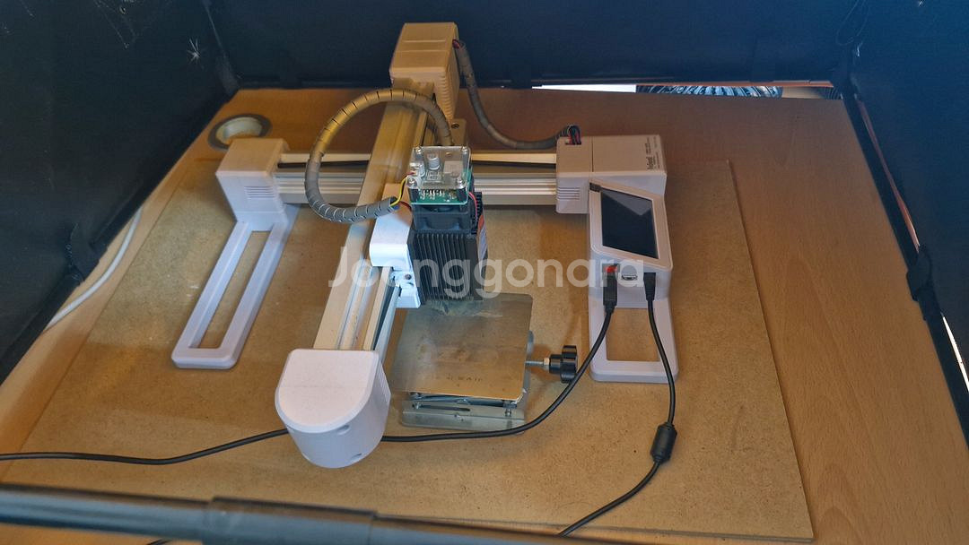 아이딜 10w 레이저 각인기 STE 1 + 커버--1
