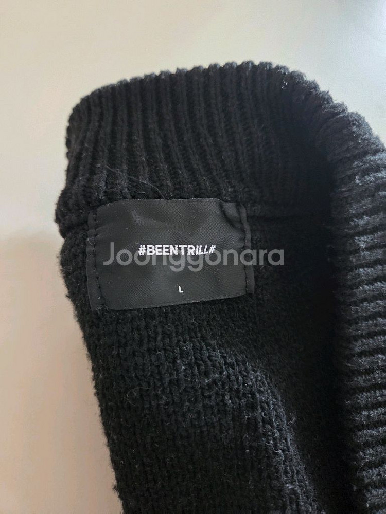 빈트릴 오버핏 레터링 가디건 L--2