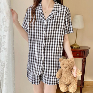 (새상품)오비안 체크잠옷 파자마세트