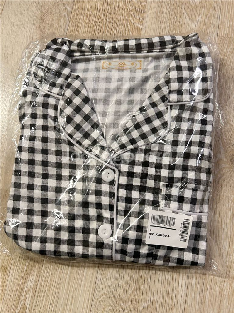 (새상품)오비안 체크잠옷 파자마세트--1