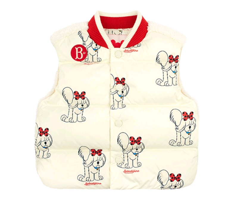 베베드피노 마틴 덕다운 패딩 조끼 90 새상품--0