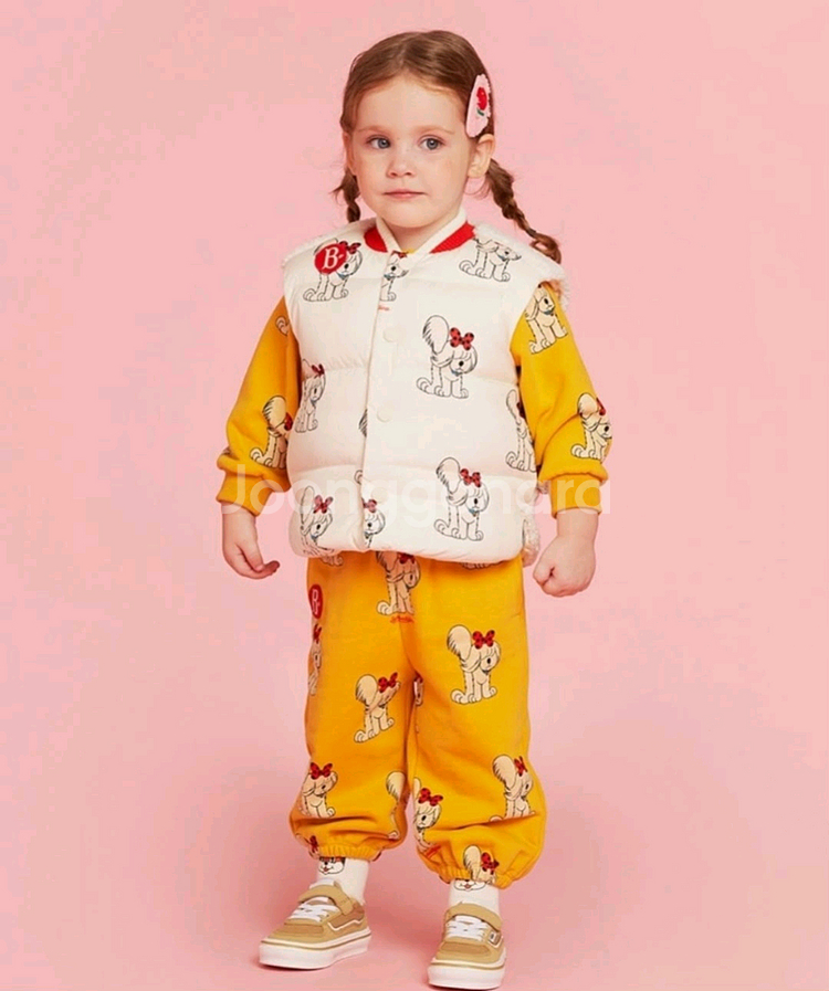 베베드피노 마틴 덕다운 패딩 조끼 90 새상품--1