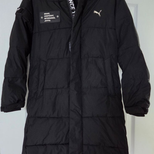 푸마 키즈 롱패딩 블랙 140