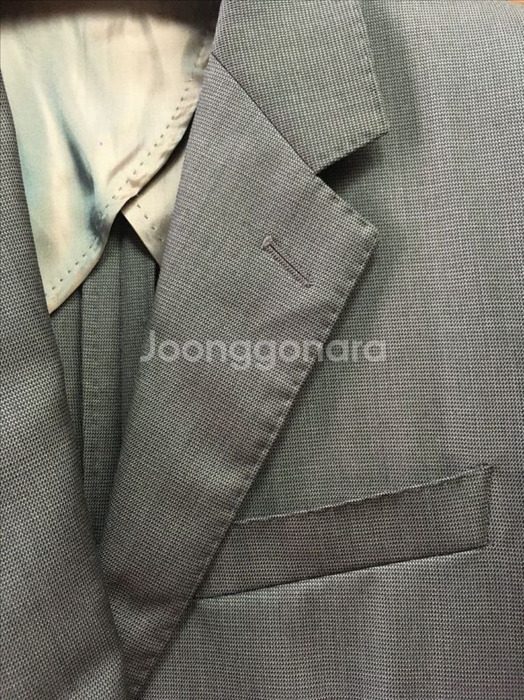 솔리드옴므 봄가을 챠콜 패턴 블레이져 100사이즈--2