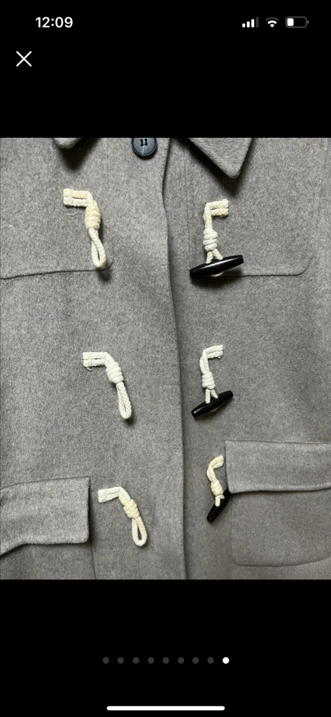 유라고 울 더플코트 떡볶이 하프코트--8