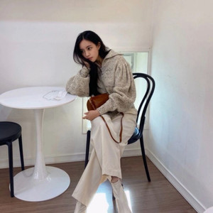 time, 한섬 타임 부츠, 아이보리 부츠, 크림부츠,