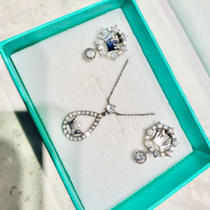 제이에스티나 목걸이 귀걸이 set