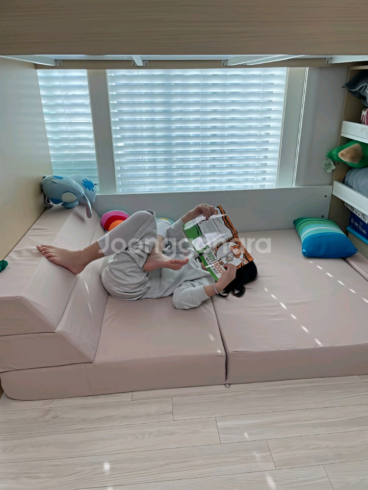 [최저가]4단 접이식 쇼파+매트리스 쇼파베드 방수 침대--3