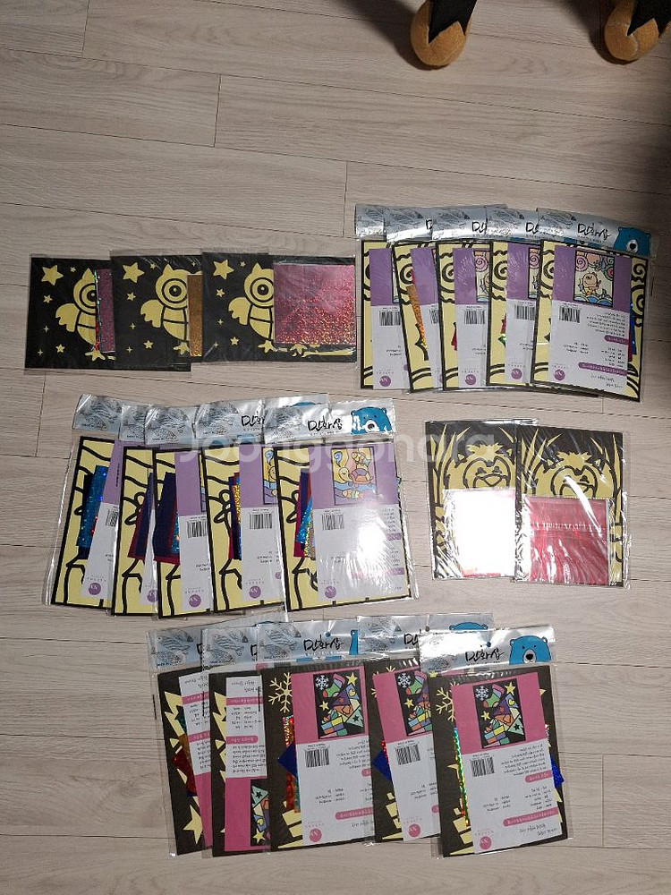 새상품/ 포일아트 / 유아 /초등미술 만들기/집콕놀이--0