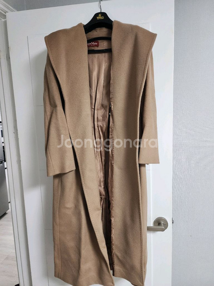 막스마라 롱 코트 버진울 IT44--0