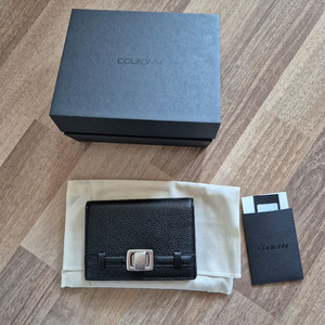 쿠론 파사드 노아 아코디언 카드지갑 블랙