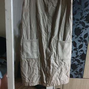 여성 롱 조끼 베이지 Free