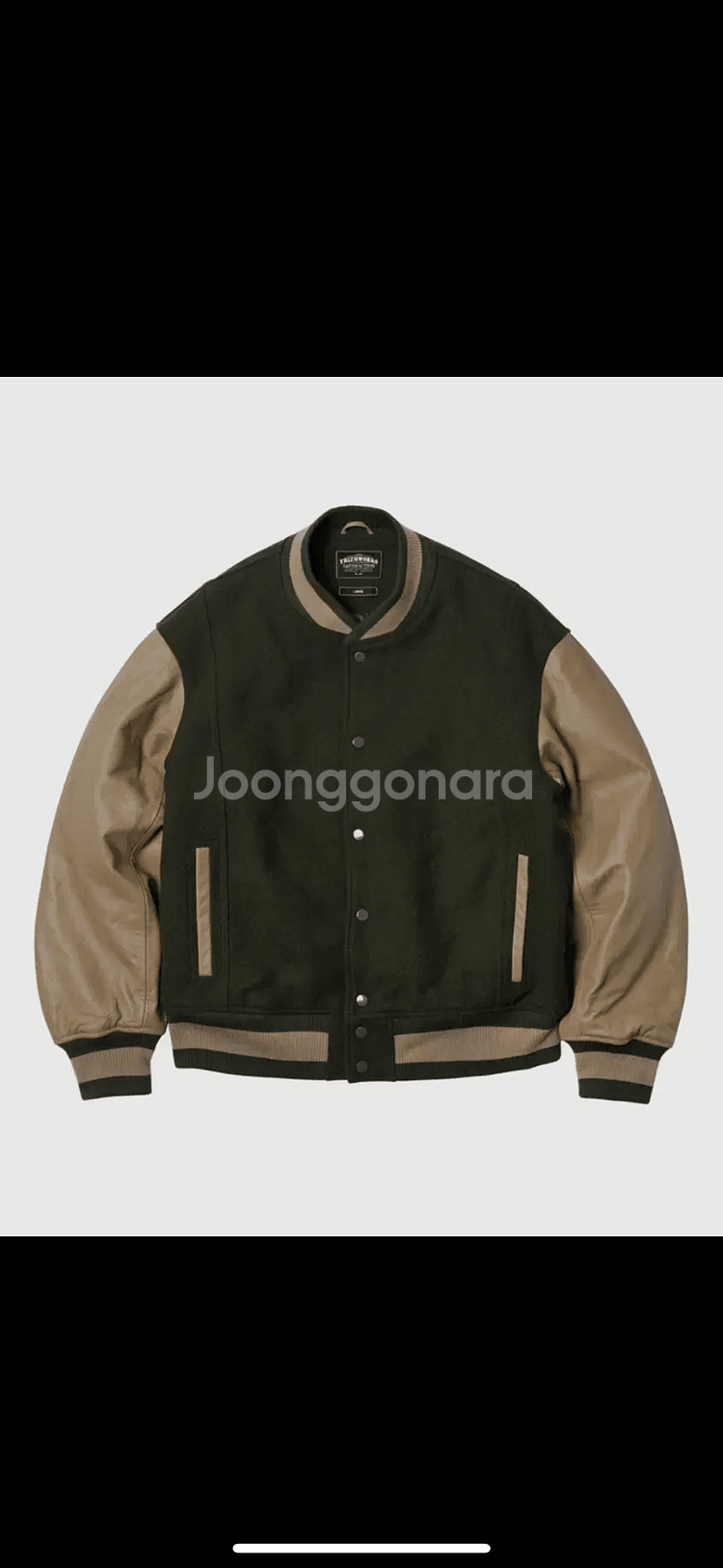 프리즘웍스 바시티 자켓 XL / 소가죽 / 택없는새제품--3