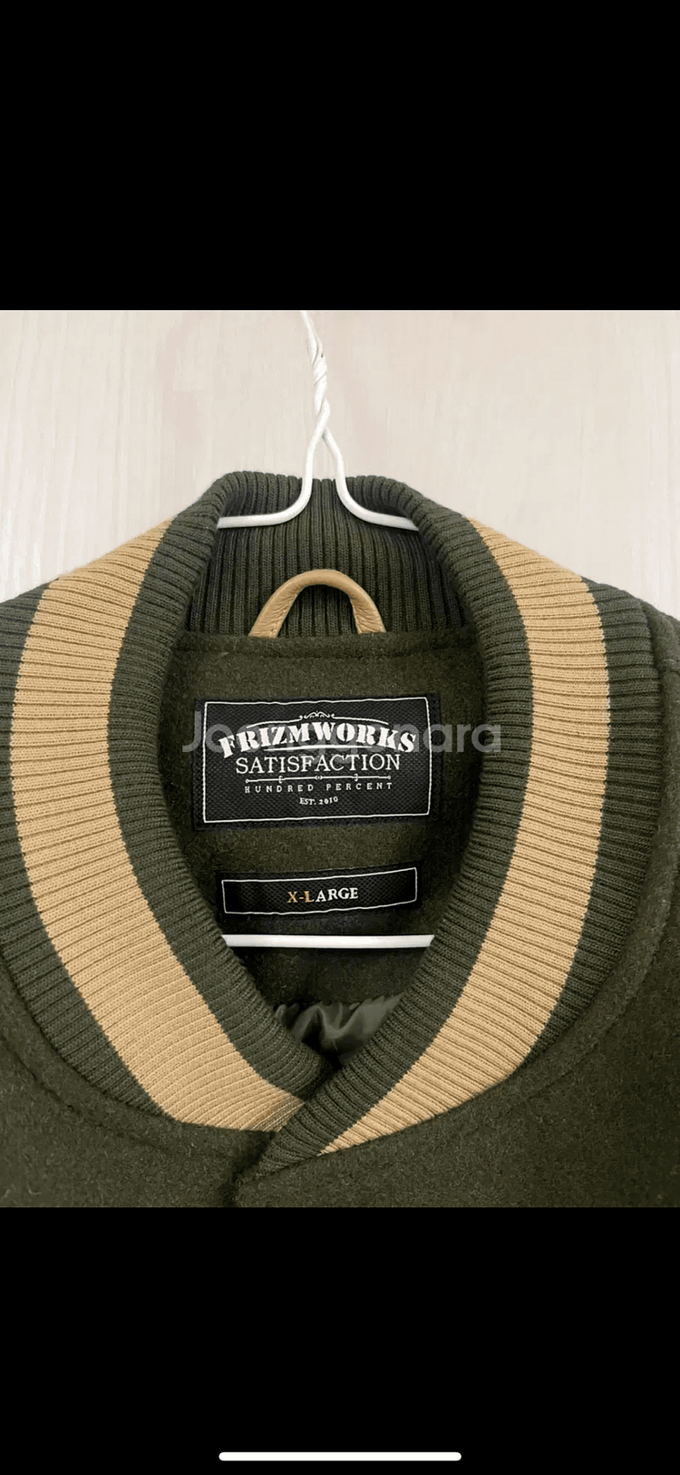 프리즘웍스 바시티 자켓 XL / 소가죽 / 택없는새제품--2