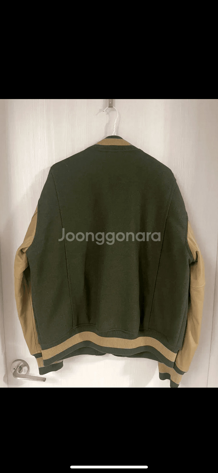 프리즘웍스 바시티 자켓 XL / 소가죽 / 택없는새제품--1