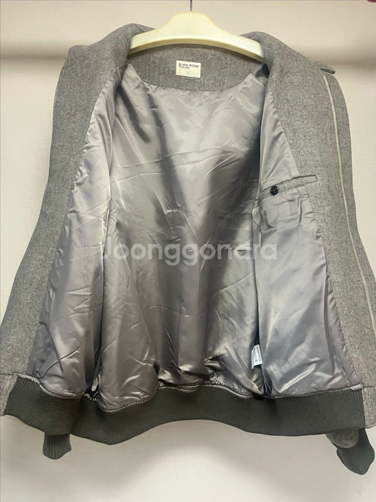 블랭크룸 래글런 블루종 울자켓--2