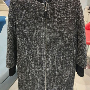 디루치아노 헤링본 패턴 모직 코트 77~88 새제품