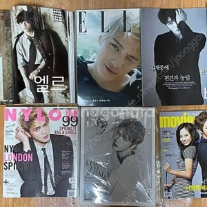 김재중 잡지 엘르 바자 외 일괄