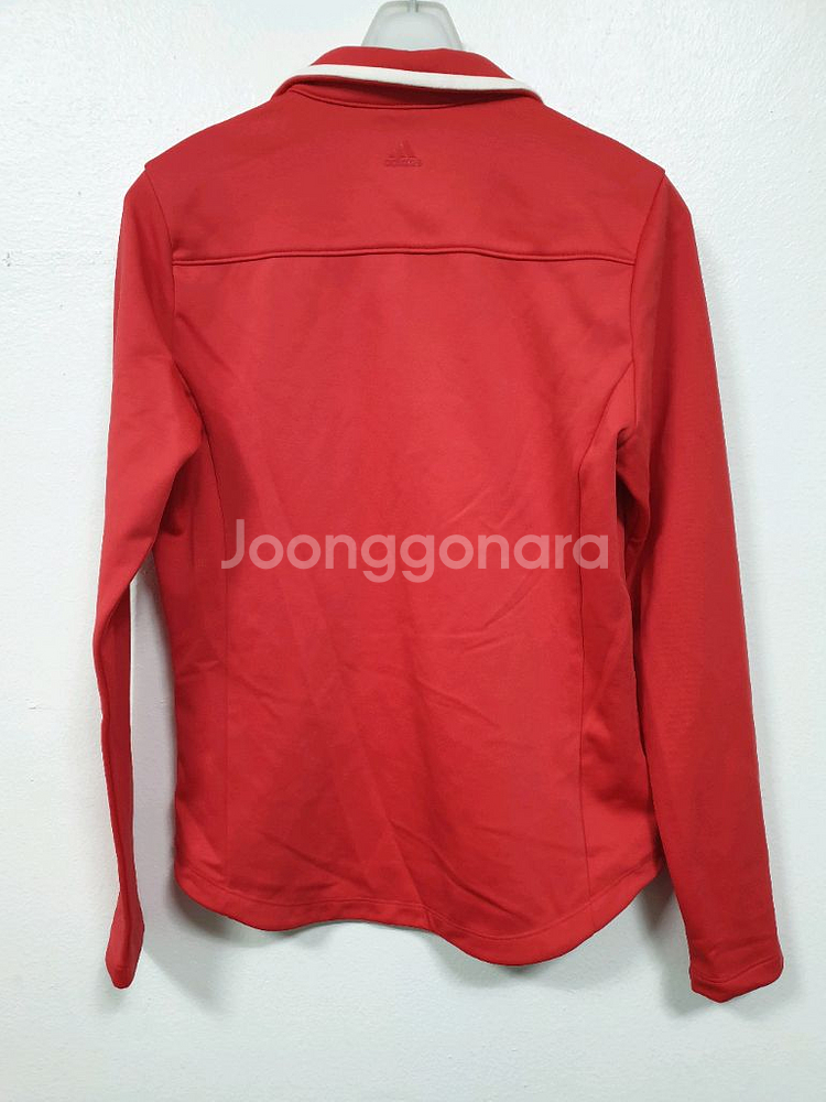 아디다스 레드 기모 카라 티셔츠 S사이즈--3