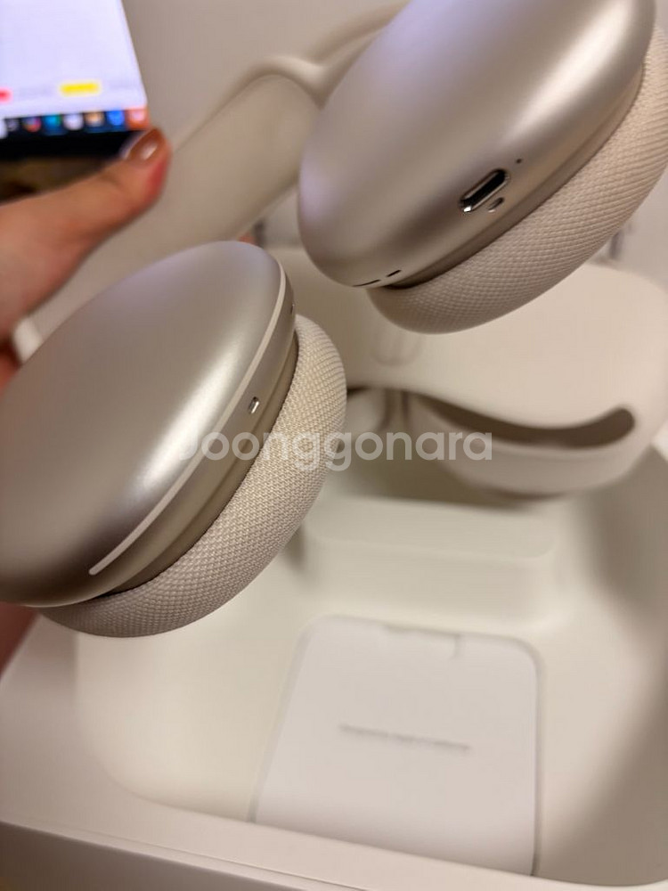 S급 에어팟 맥스 스타라이트 c타입 풀박스 애플정품--3