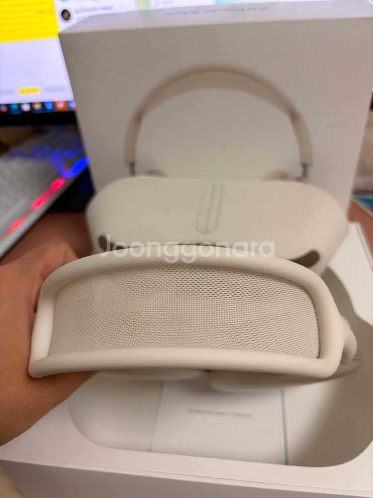 S급 에어팟 맥스 스타라이트 c타입 풀박스 애플정품--6