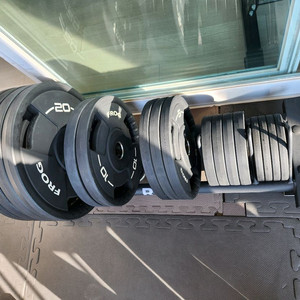 우레탄 중량원판 20kg 2개 (홈짐 홈트 원판)