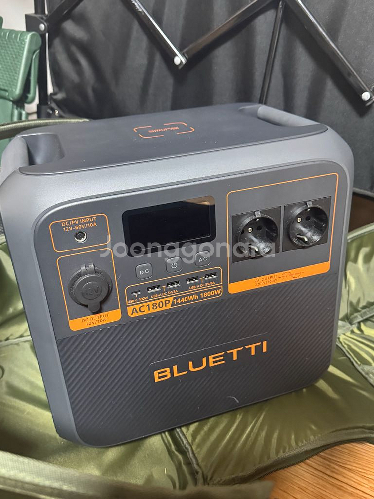 블루에티 AC180P 캠핑 차박 배터리 파워뱅크--1