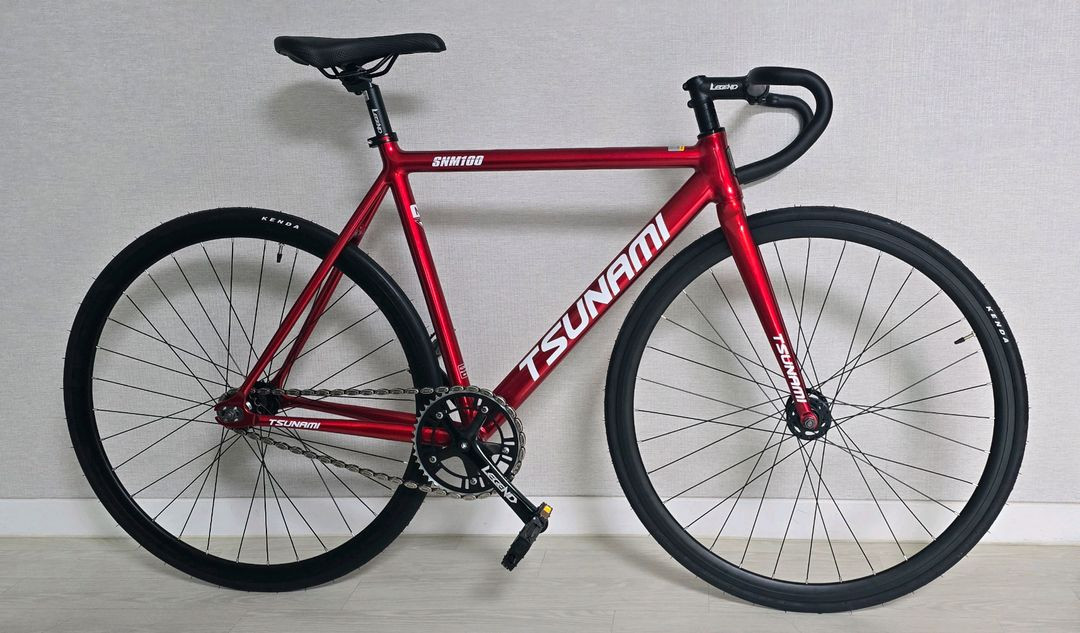 쓰나미 snm100 레드 픽시 자전거 새상품 특가--1