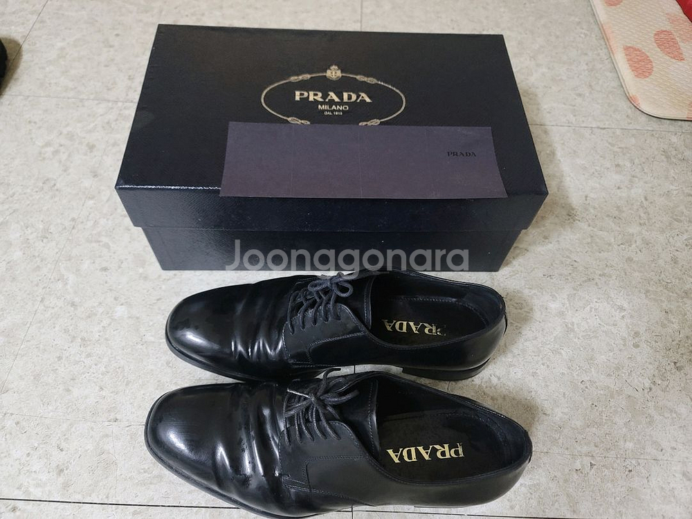 프라다 정품 남성구두 사이즈265--1