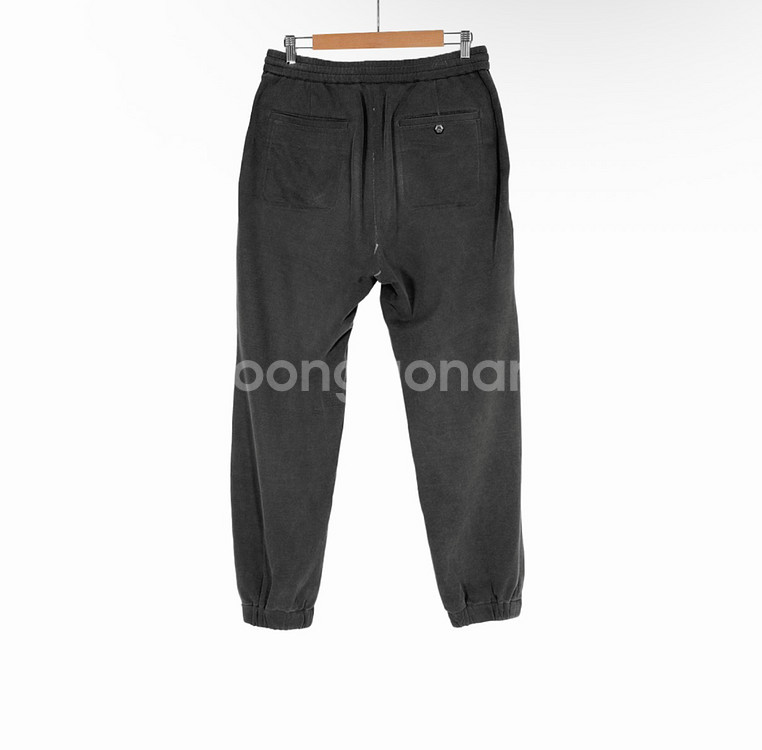 48] 솔리드옴므 피그먼트 워싱 조거 팬츠 다크 그레이--1