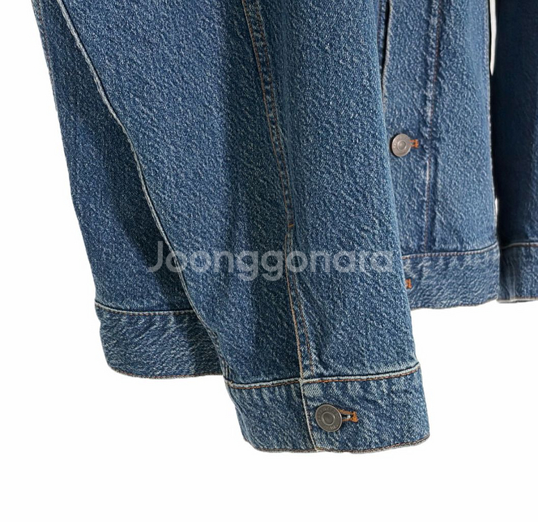 [40] 발렌시아가 자수 로고 오버사이즈 데님 청자켓--5