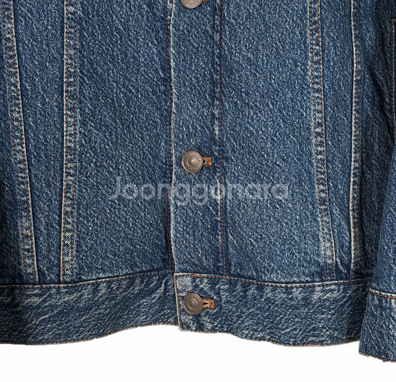 [40] 발렌시아가 자수 로고 오버사이즈 데님 청자켓--4