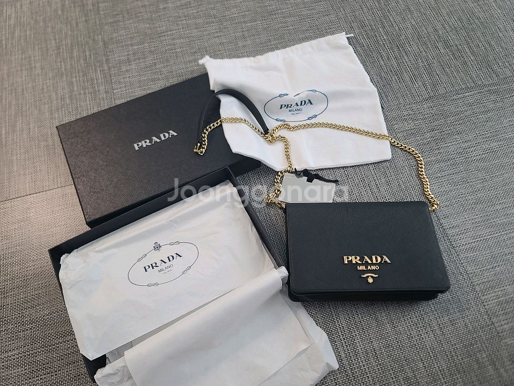 프라다 사피아노 체인백 금장 1bp018 크로스백--0