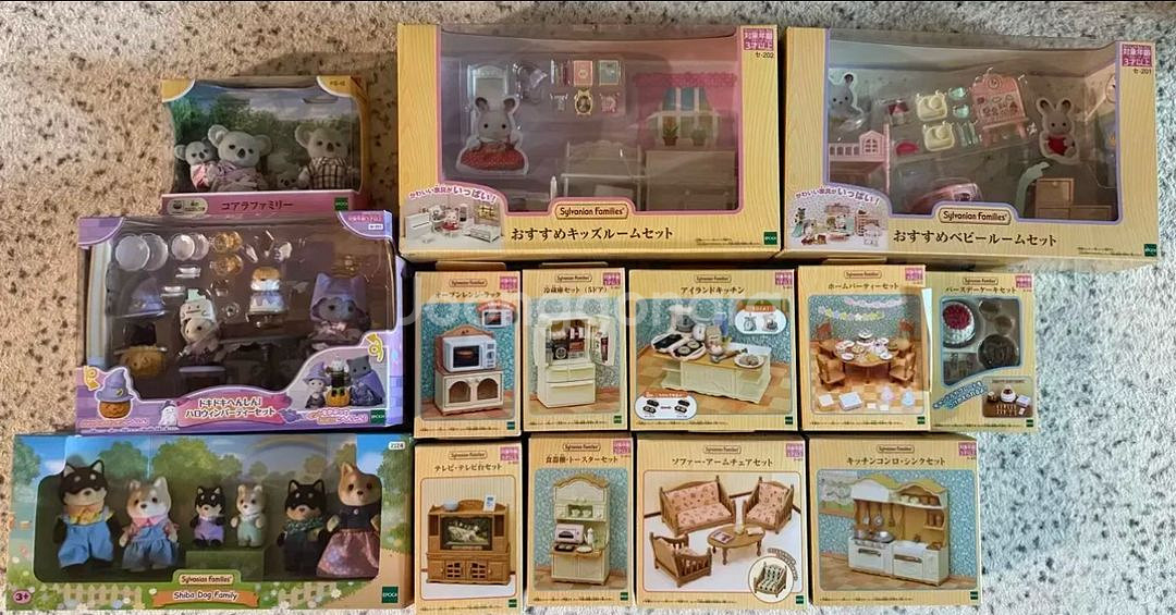 실바니안 일본판 종물가족,아기,각종가구, 소품, 집 등--0