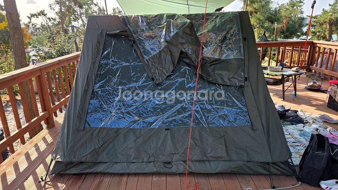 캠빌 A텐트(24년형) + 이든 러그(카모플라쥬) 세트--8