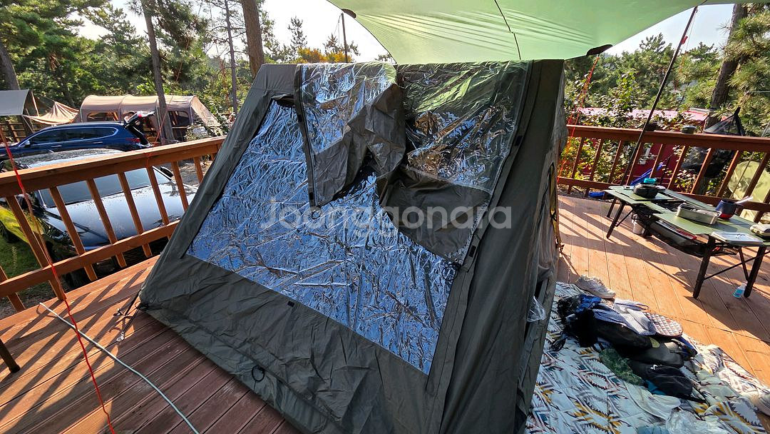 캠빌 A텐트(24년형) + 이든 러그(카모플라쥬) 세트--6