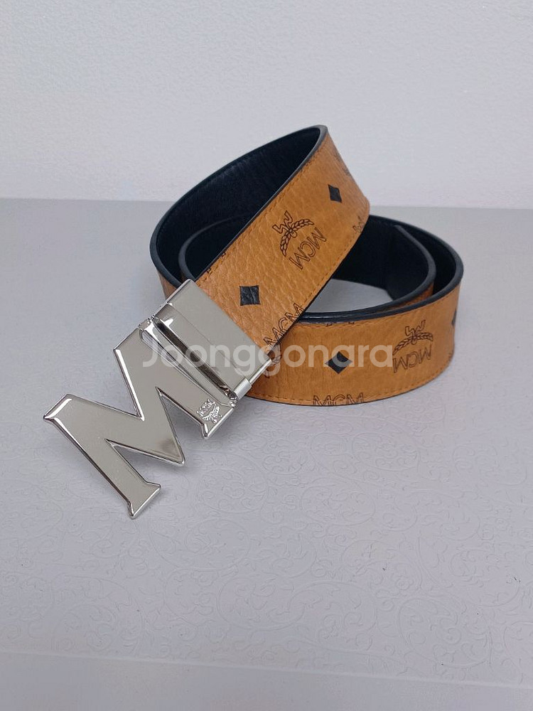 MCM 남성벨트 새상품급--5